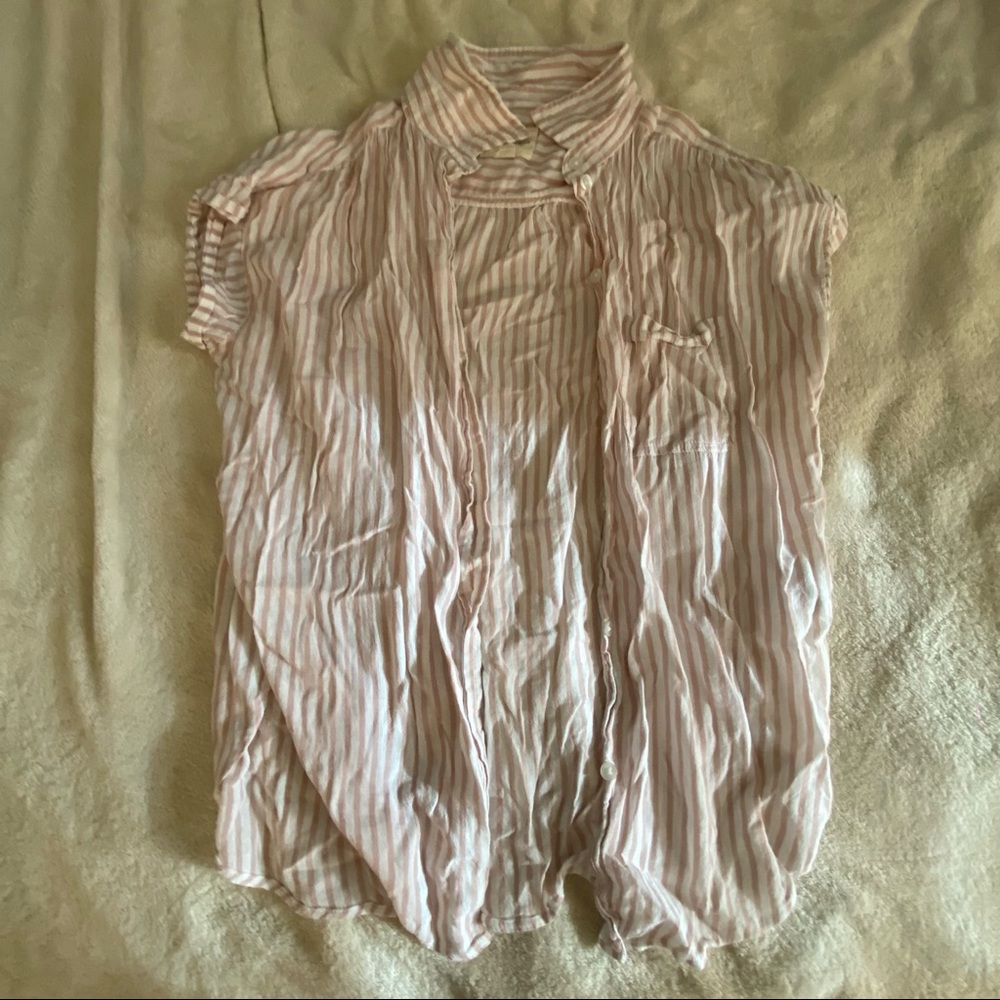 American Eagle Striped Collar button down
